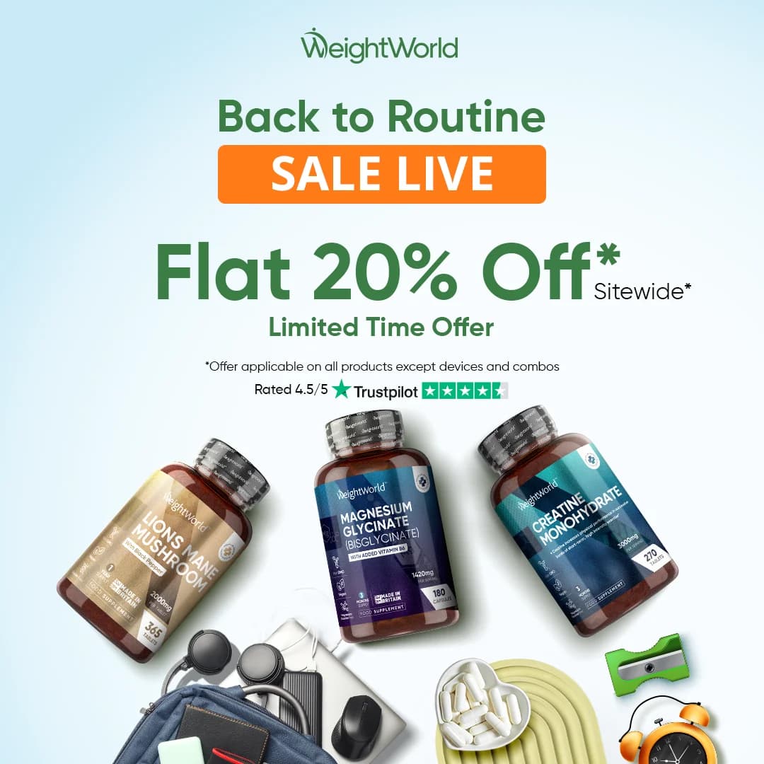 WeightWorld — Back to Routine Sale Flat Lay
