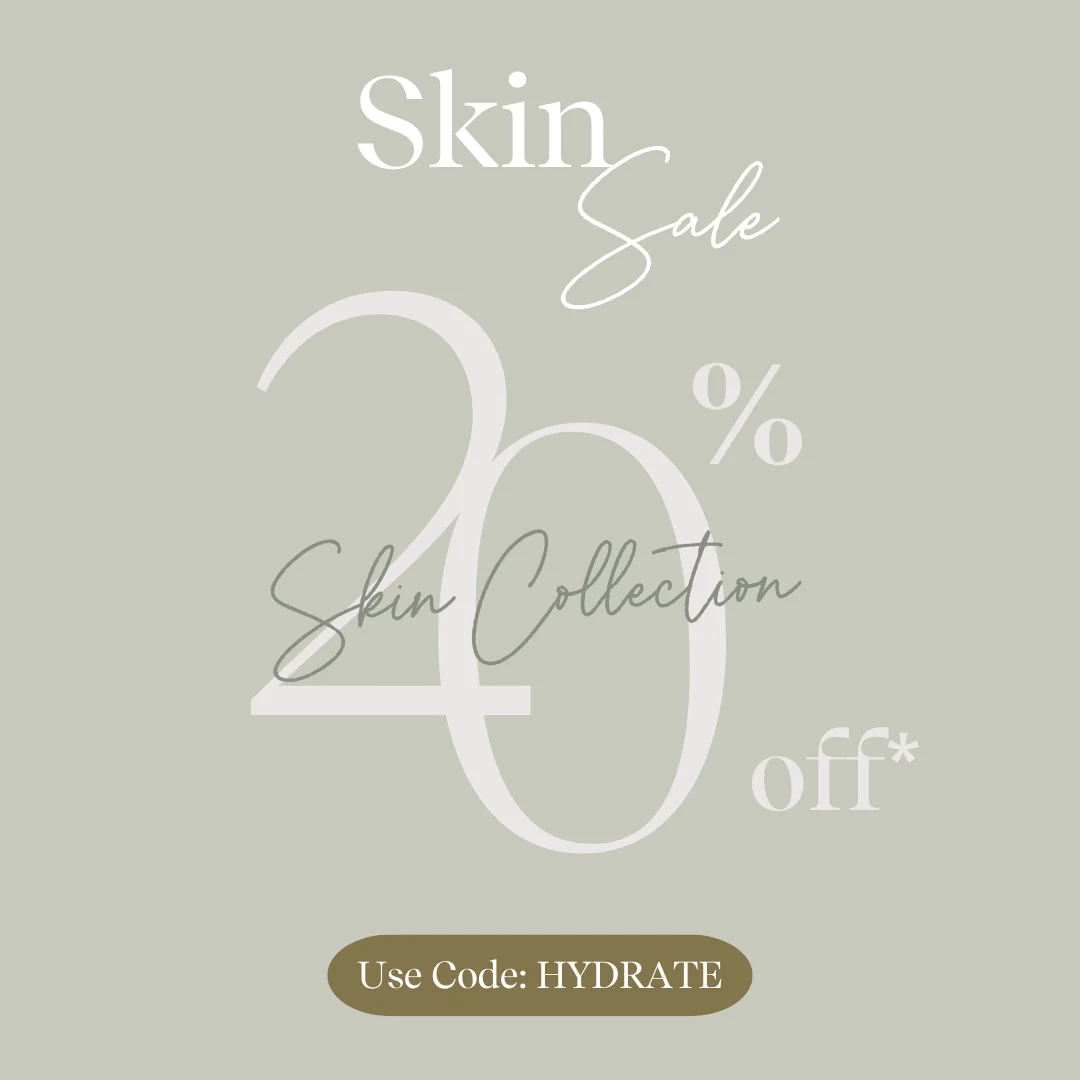 Skin Collection Sale — Minimalist Text Overlay
