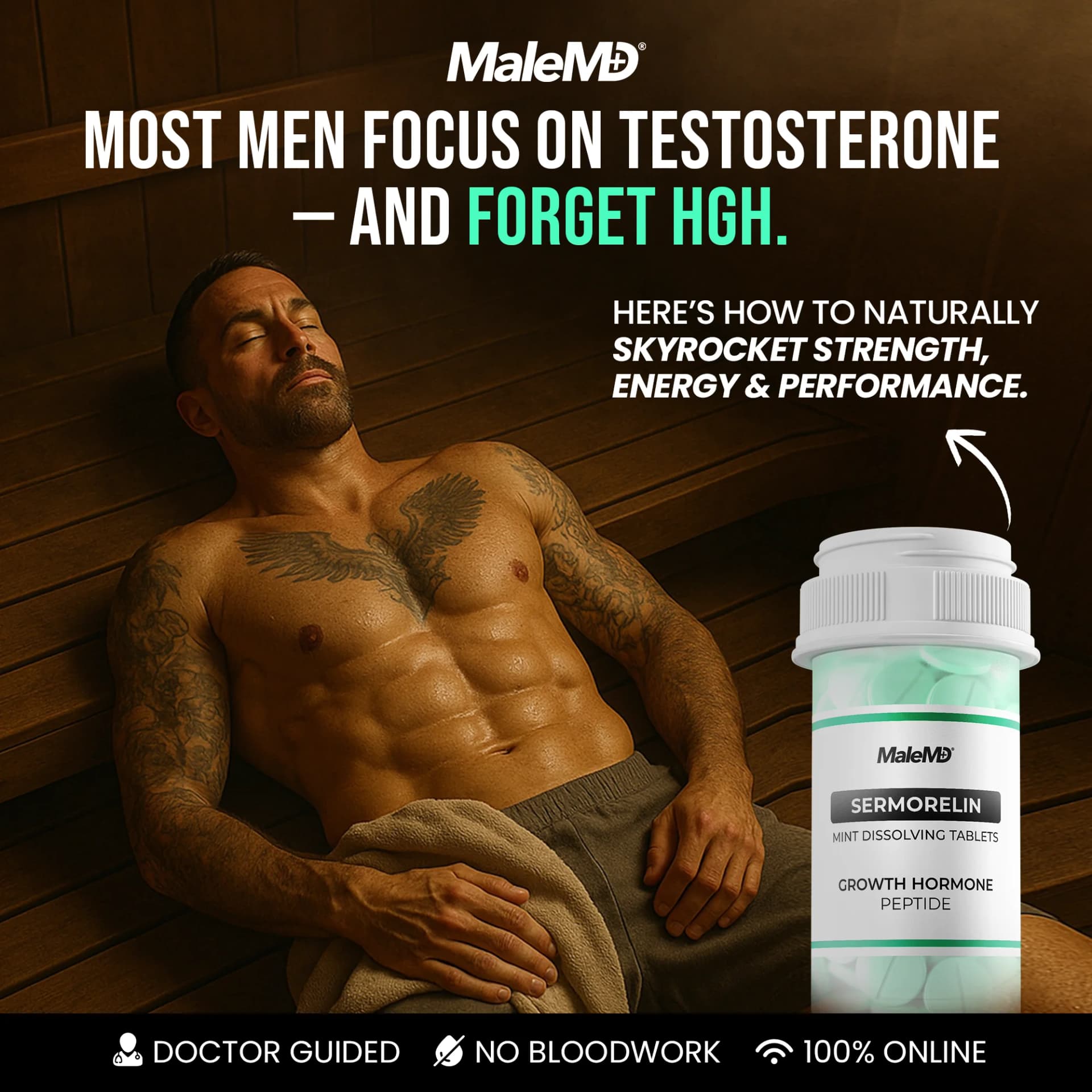 MaleMD Seromorelin — Lifestyle Product Shot