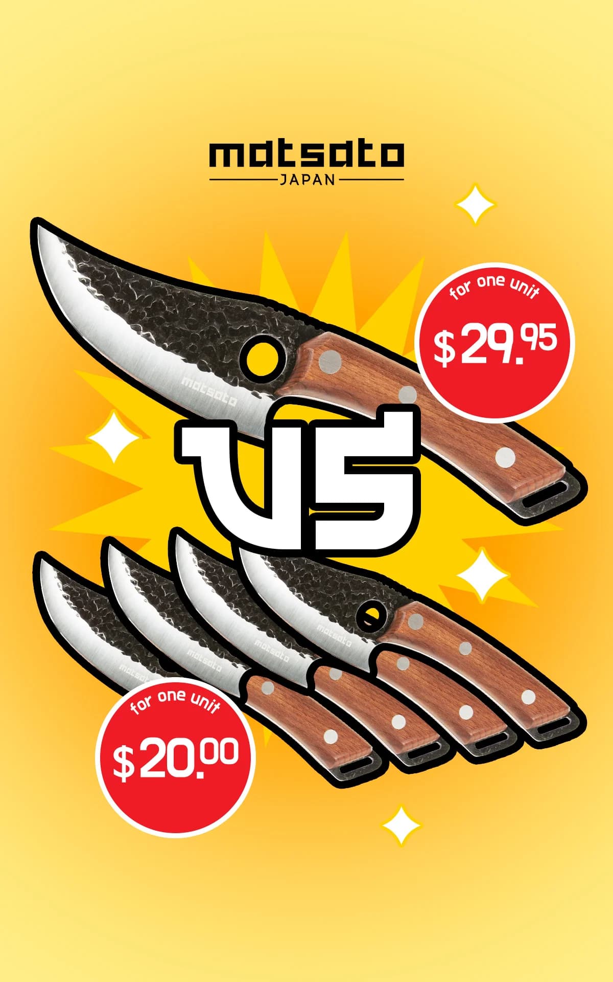 Matsato Knives — Value Comparison Layout