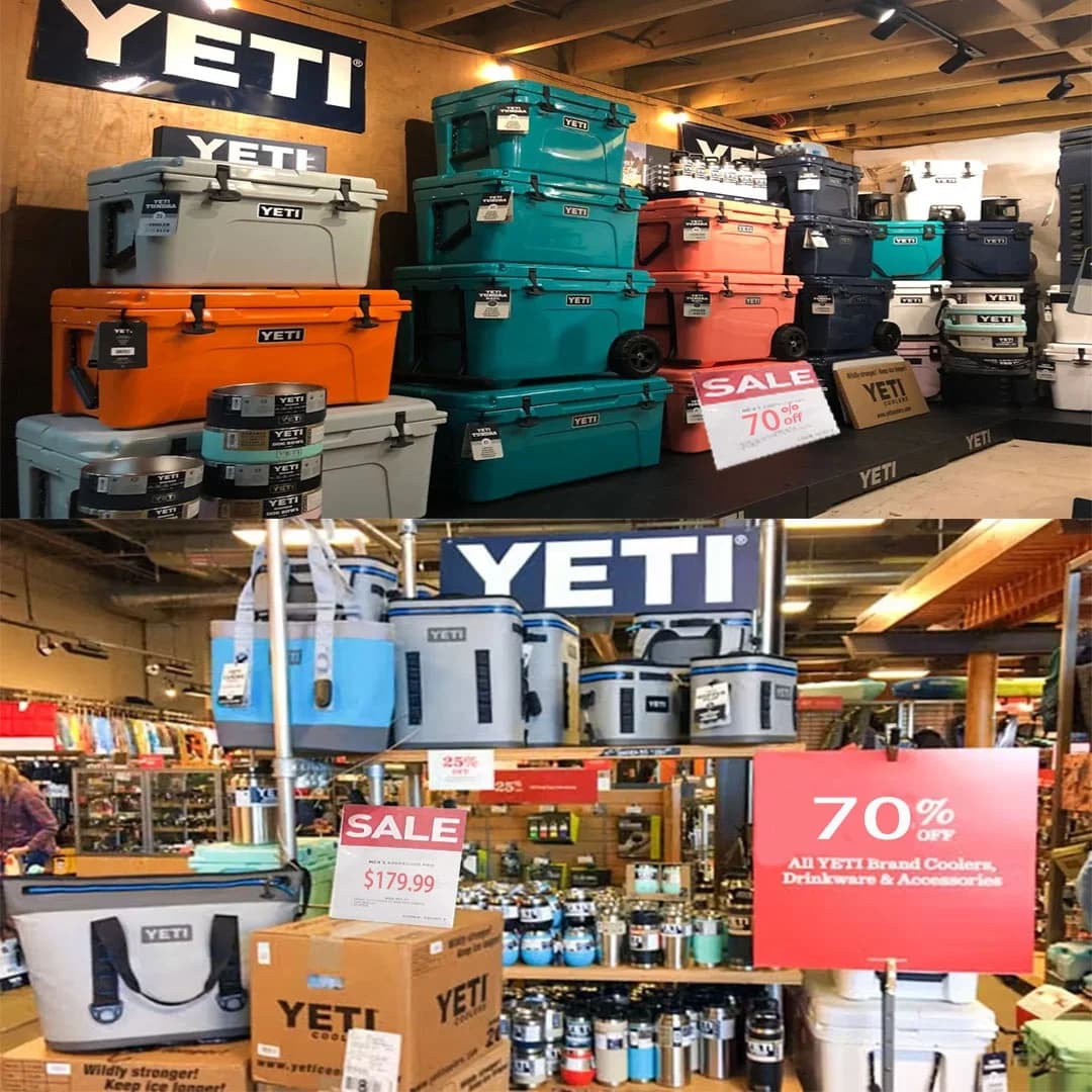 YETI Retail Store — Sale Display Collage