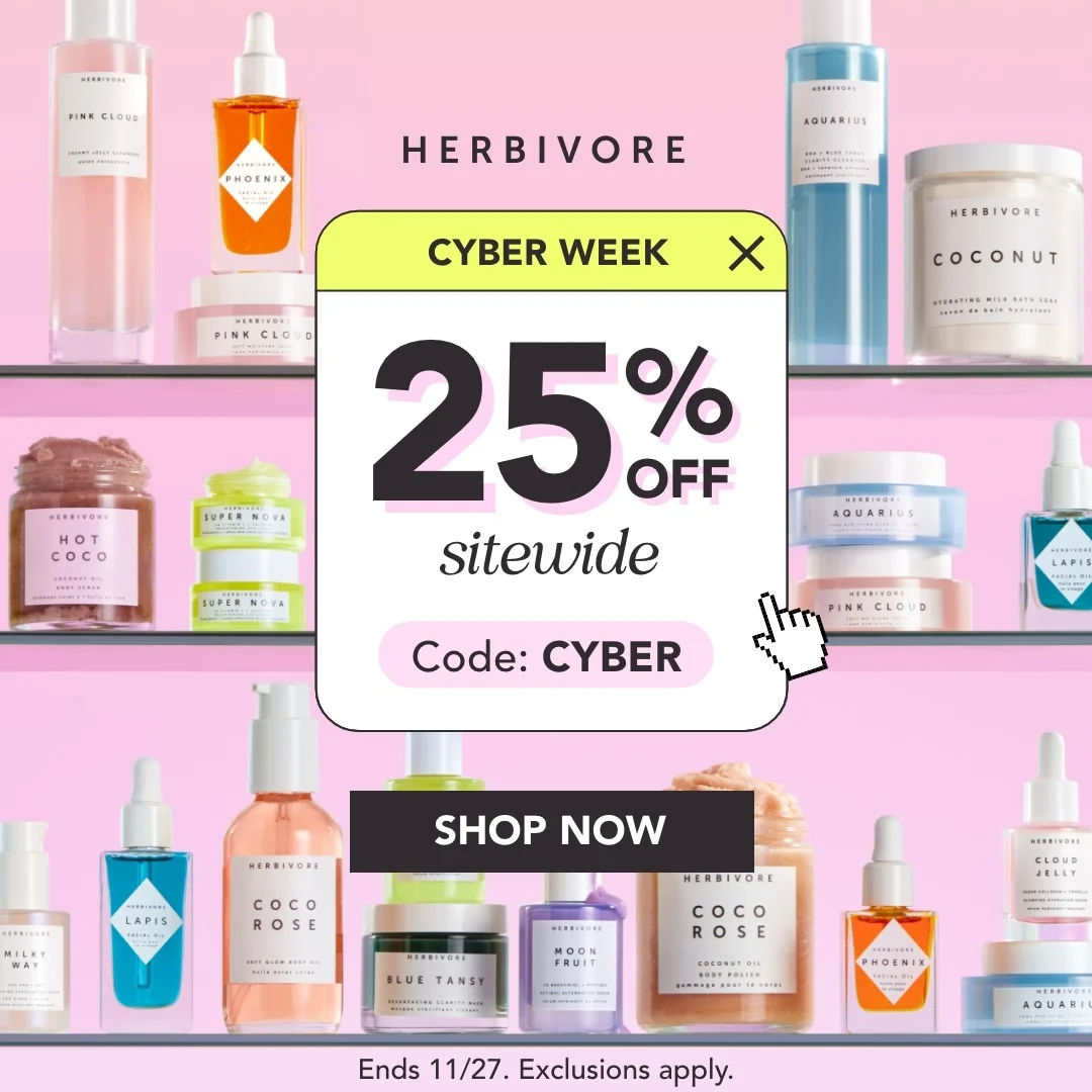 HERBIVORE Cyber Week — Product Shelf with Overlay