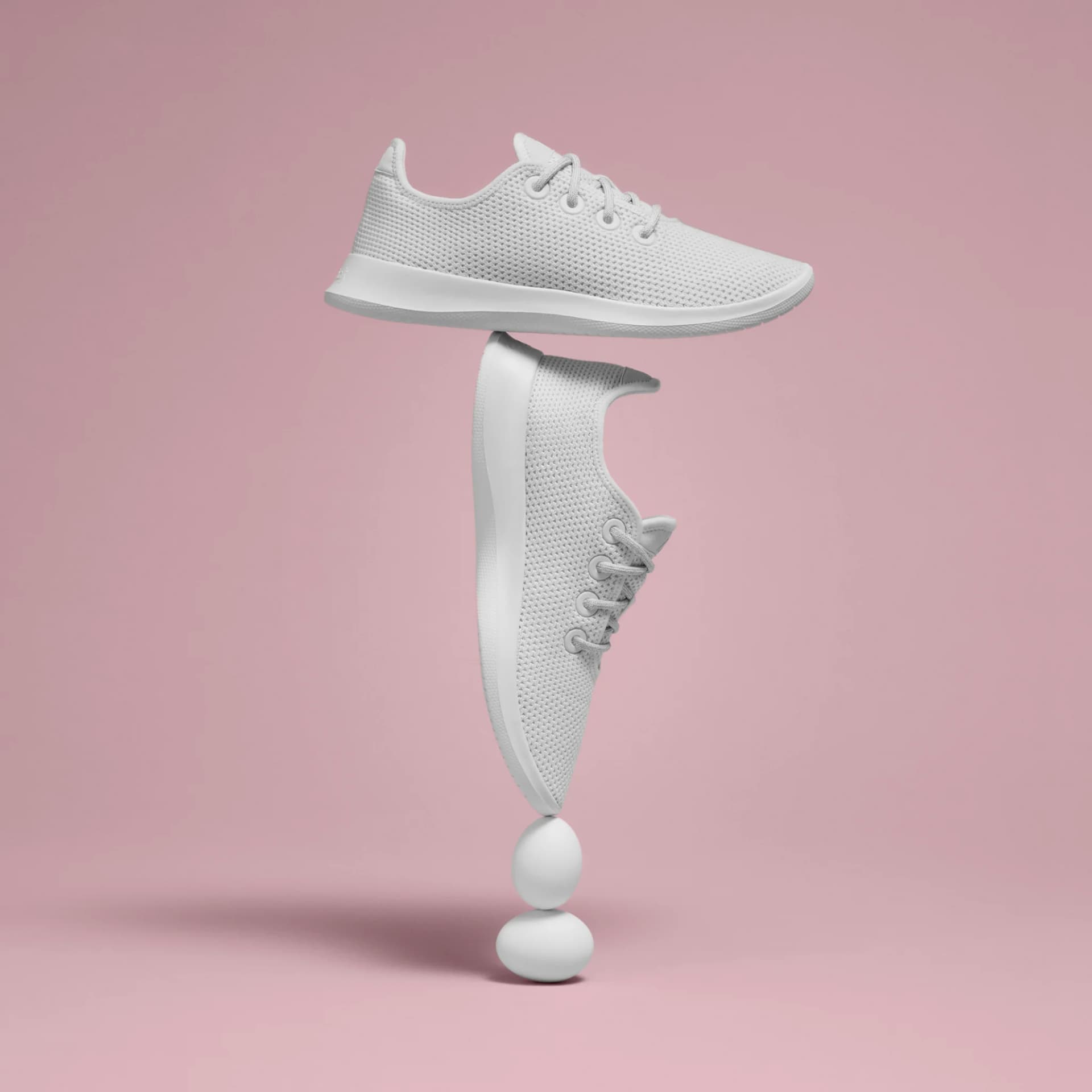 White Sneakers — Playful Balance Product Shot