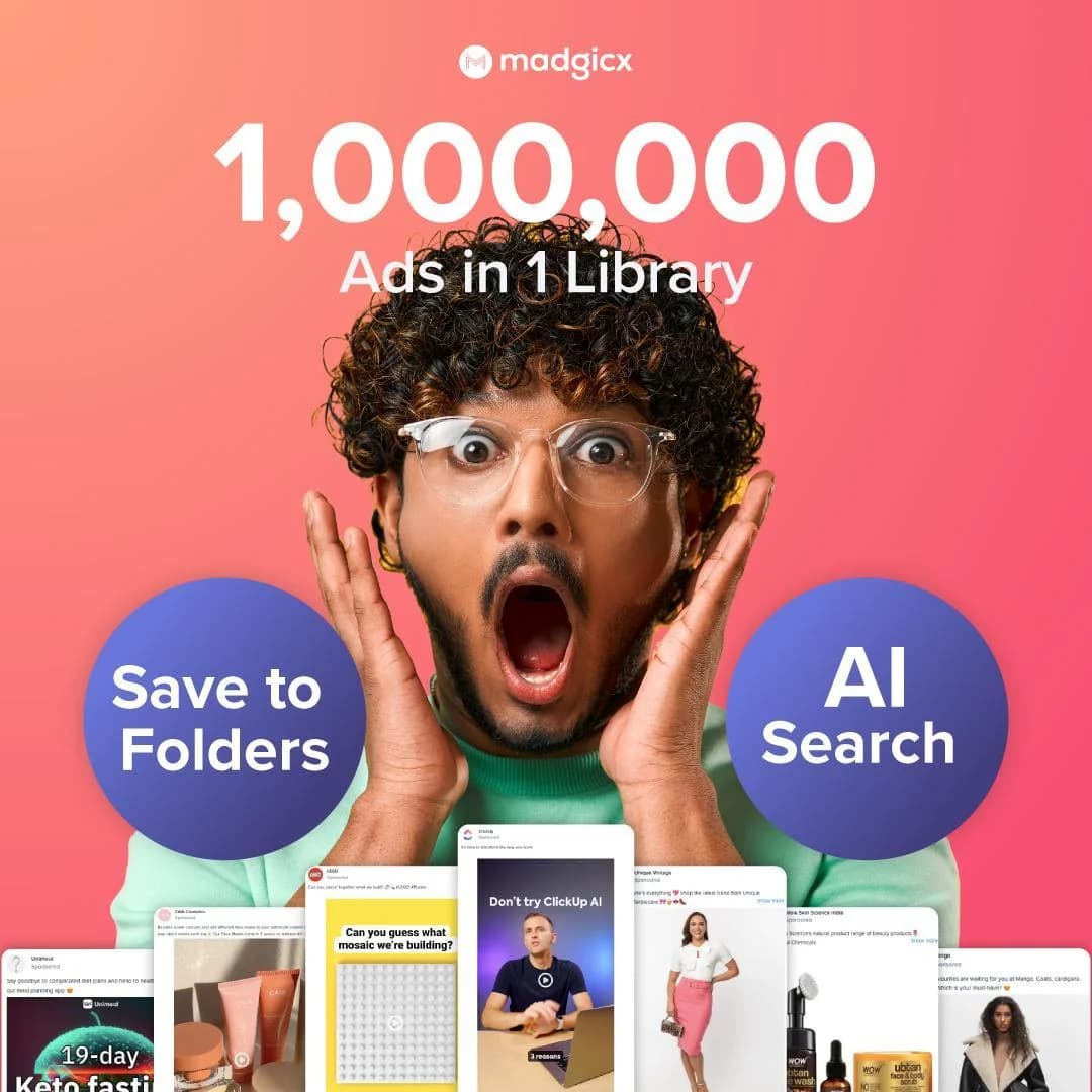 Madgicx Ad Library — Shocked Reaction Layout
