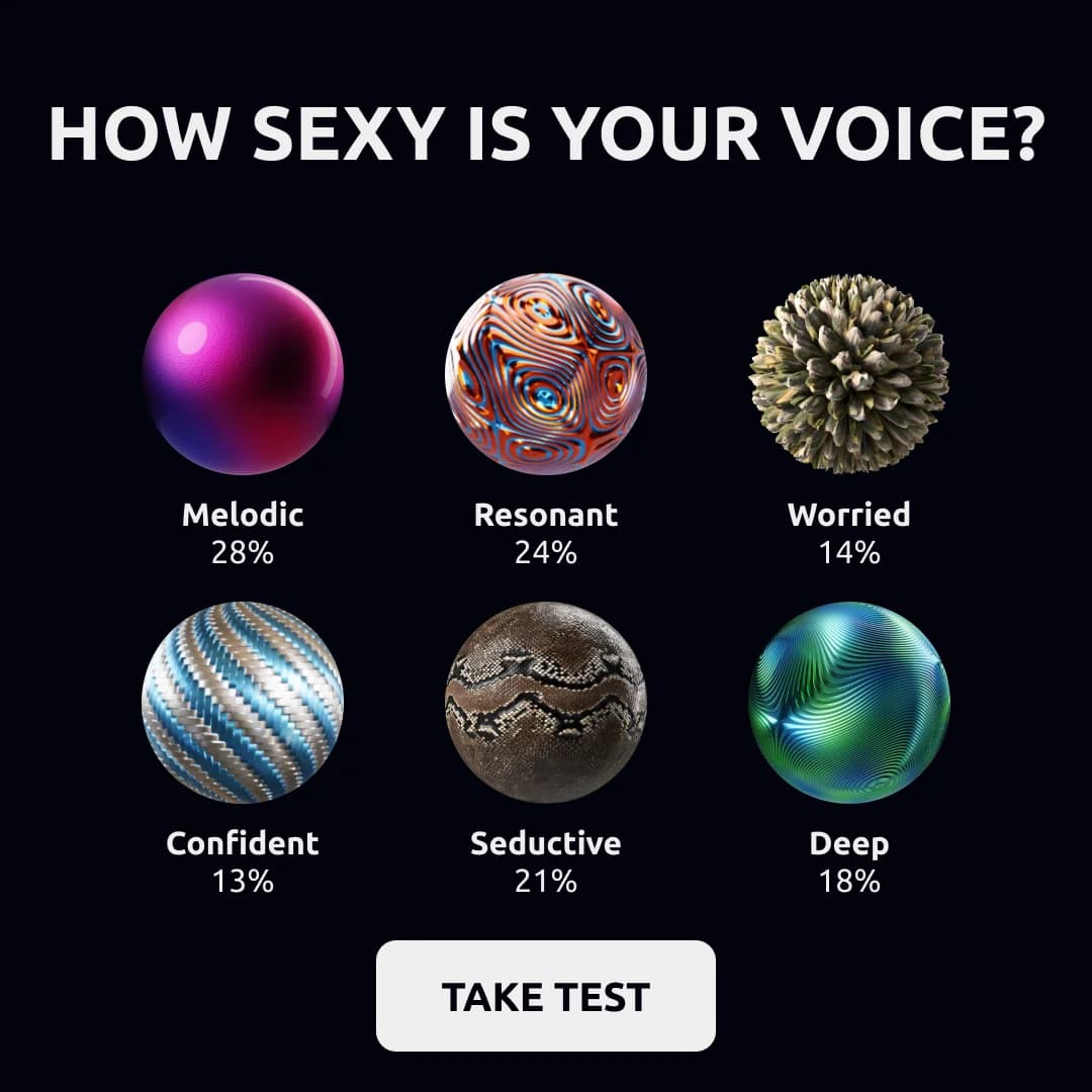 Voice Test — Engaging Grid Layout