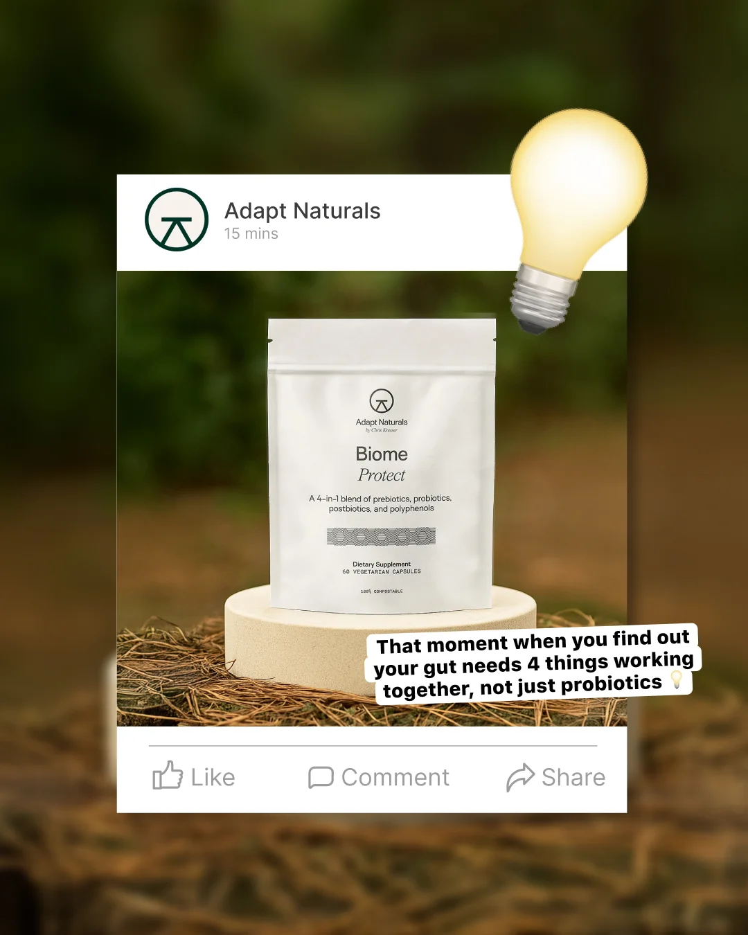 Adapt Naturals Biome Protect — Outdoor Product Shot