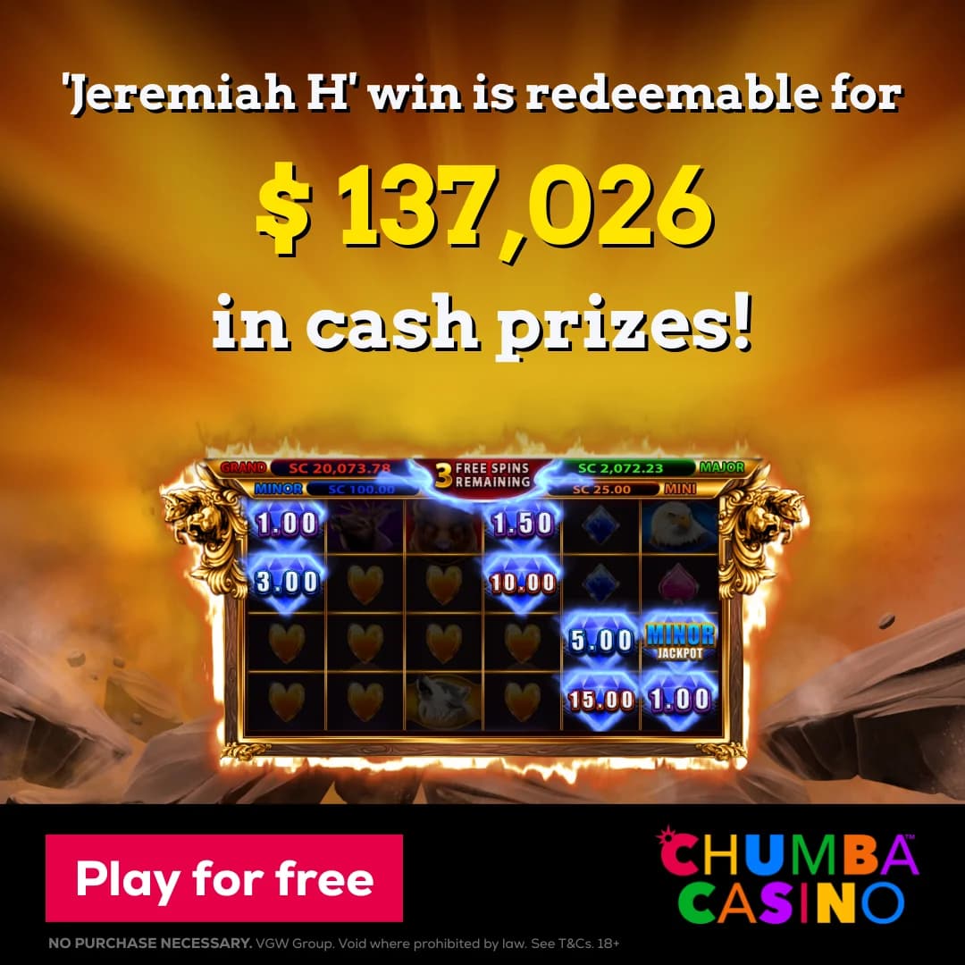 Chumba Casino — Jackpot Win Showcase