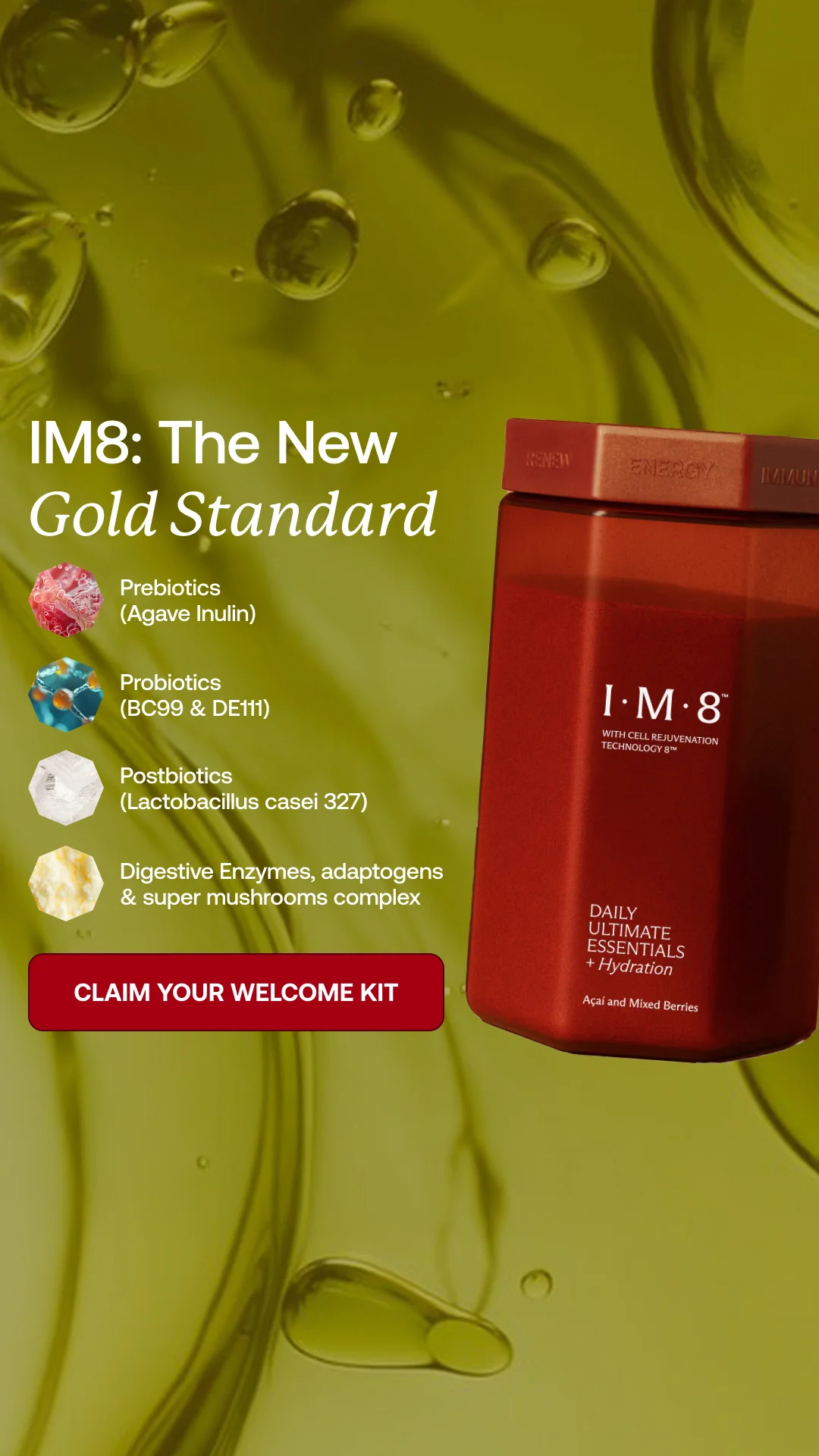 IM8 Daily Essentials — Ingredient Spotlight Layout