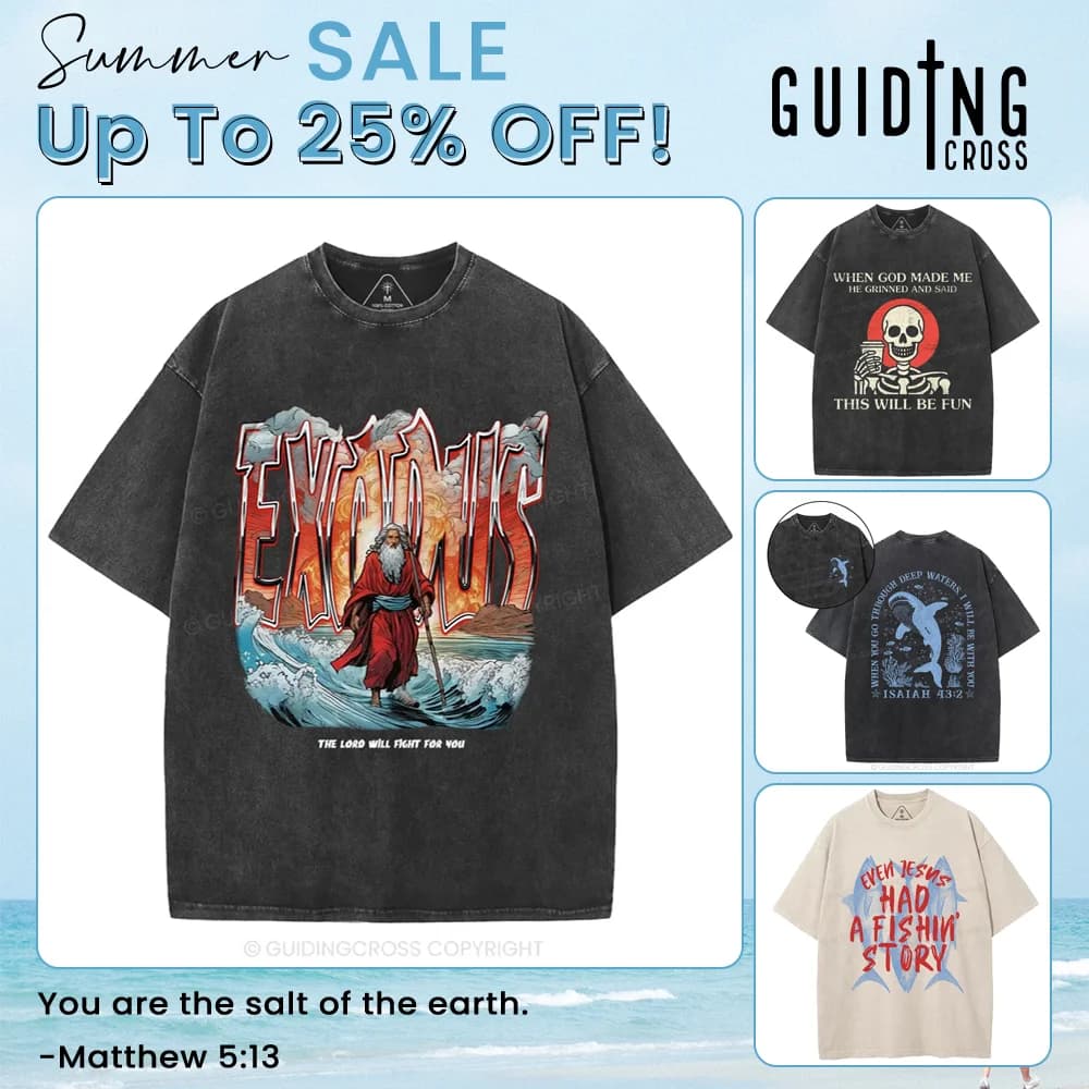 Guiding Cross T-Shirt Collection — Grid Layout