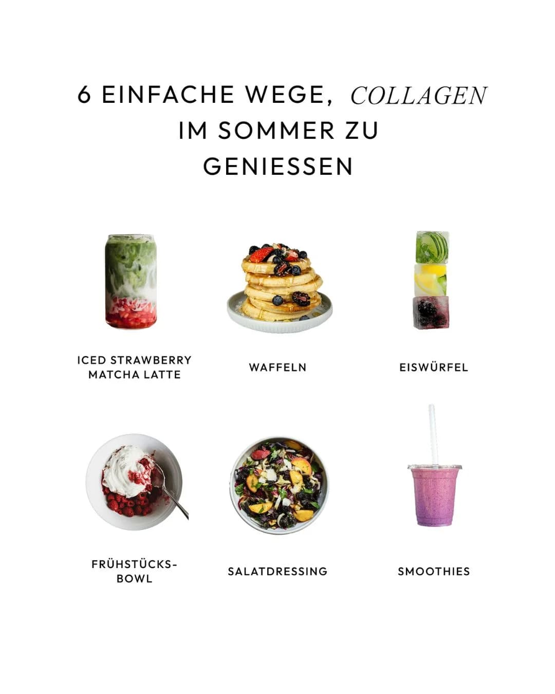 Collagen Summer Recipes — Informative Grid