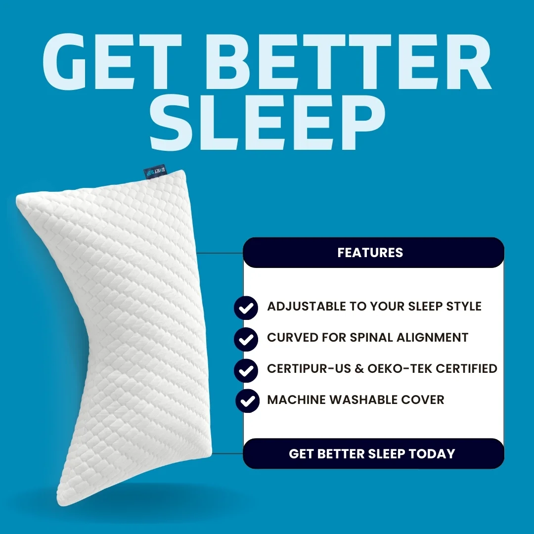 Sleep Luxury Pillow — Feature Callout Layout