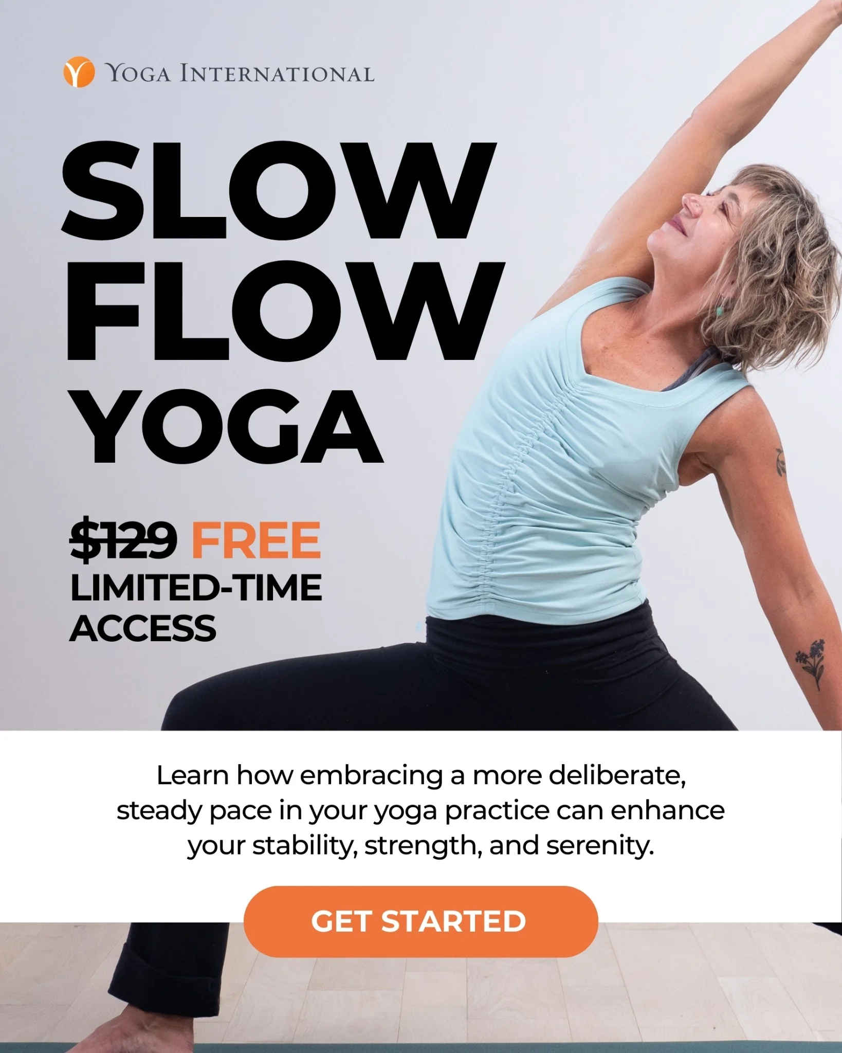 Yoga International — Slow Flow Offer with Model
