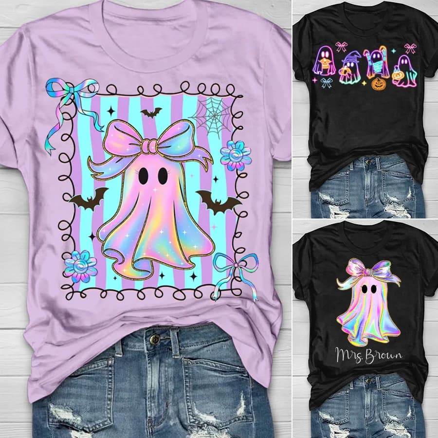 Halloween Ghost T-Shirt — Grid Showcase