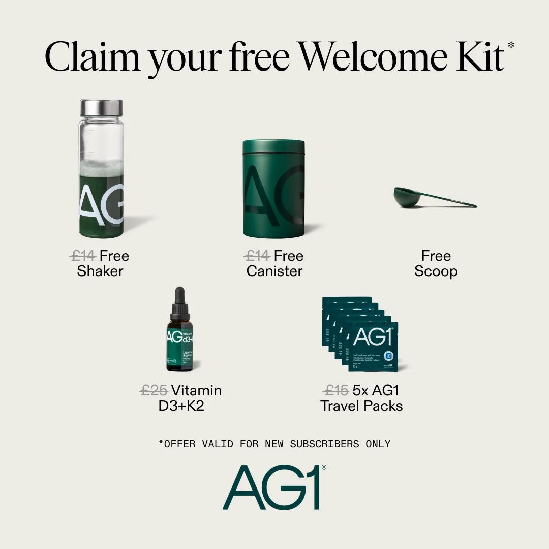 AG1 Welcome Kit — Clean Product Grid