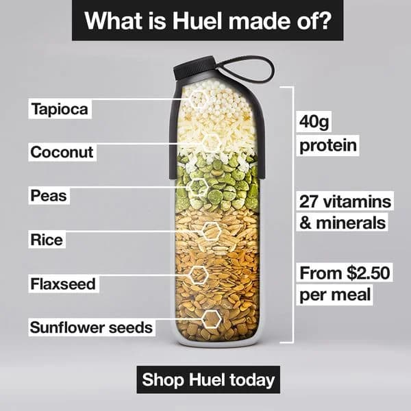 Huel Ingredient Breakdown — Explainer Bottle Shot
