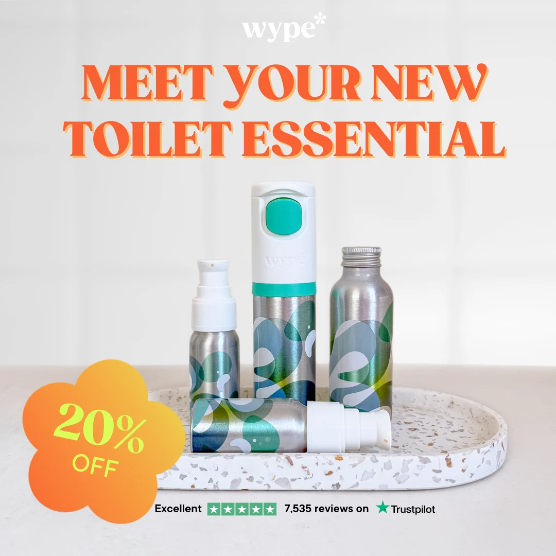 Wype Toilet Essential — Playful Product Arrangement