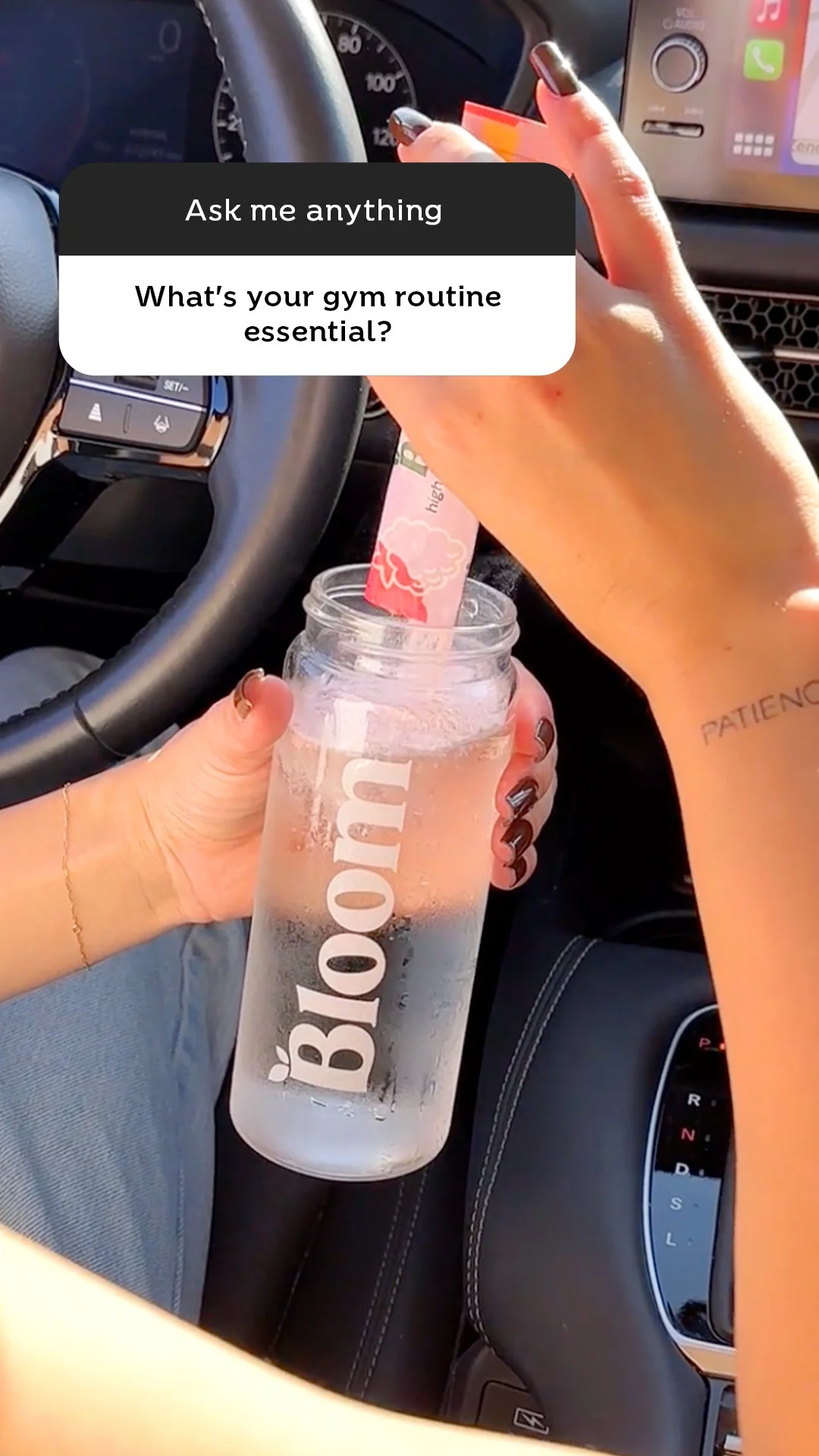 Bloom Supplement — In-Use Lifestyle Shot