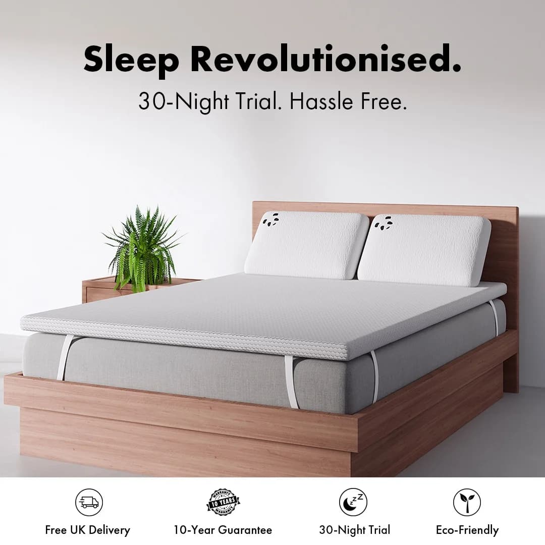 Panda Mattress Topper — Minimalist Bedroom Setup
