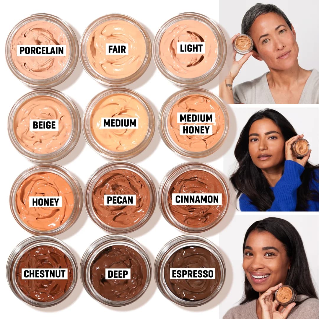 Foundation Shade Range — Product Grid & Lifestyle