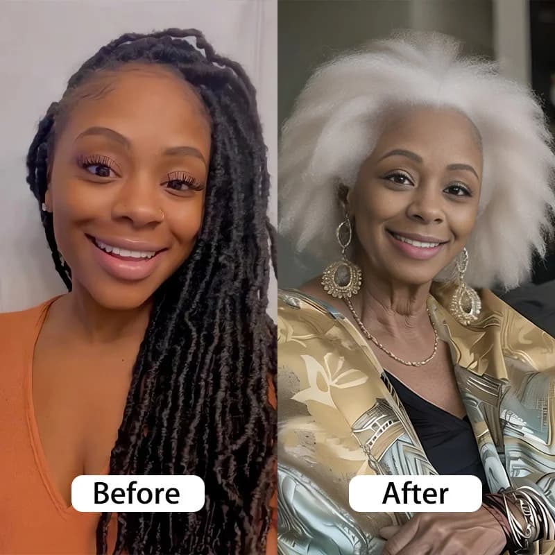Before & After Split Screen — Hair Transformation