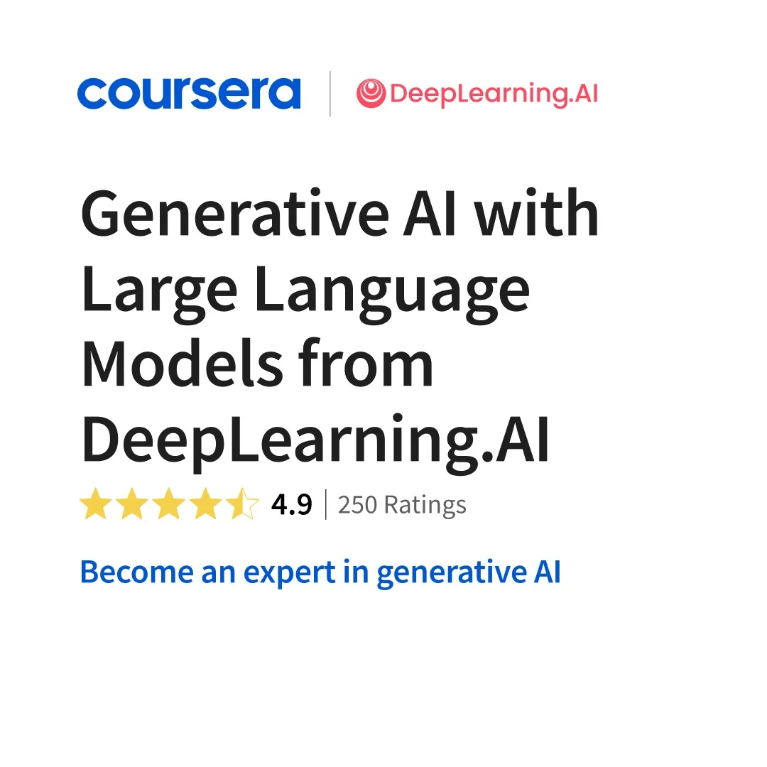 Coursera DeepLearning.AI — Text-Heavy Course Ad