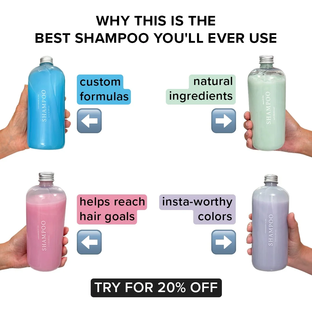 Custom Shampoo — Feature Grid Collage