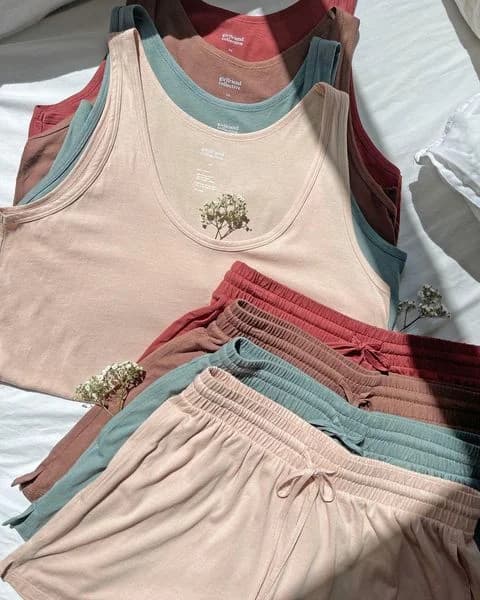 Girlfriend Collective — Earthy Athleisure Flat Lay