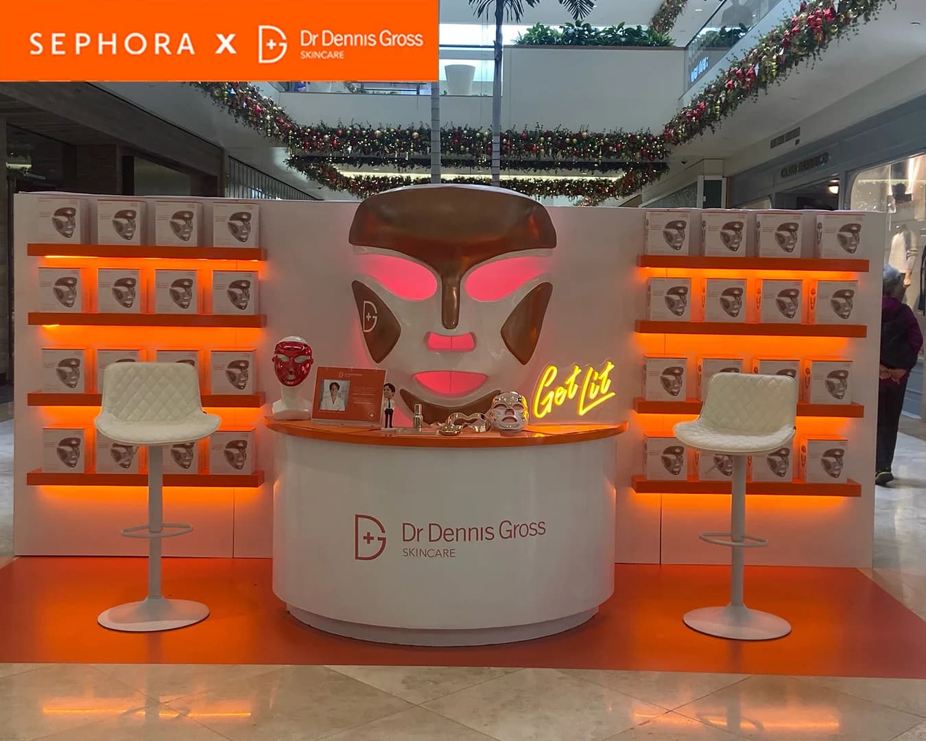 Dr Dennis Gross LED Mask — Vibrant Retail Pop-Up