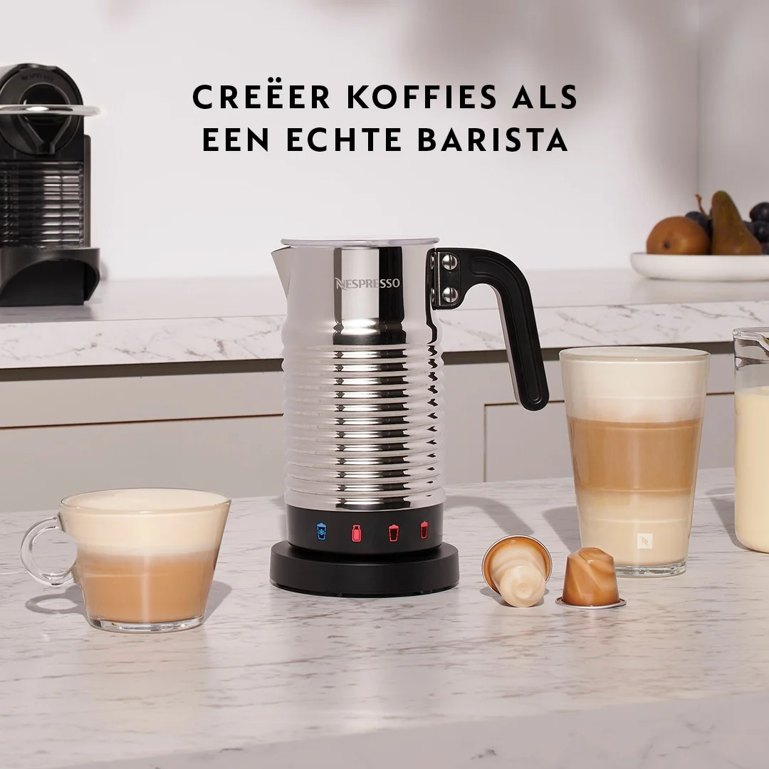 Nespresso Aeroccino — Barista Lifestyle Shot