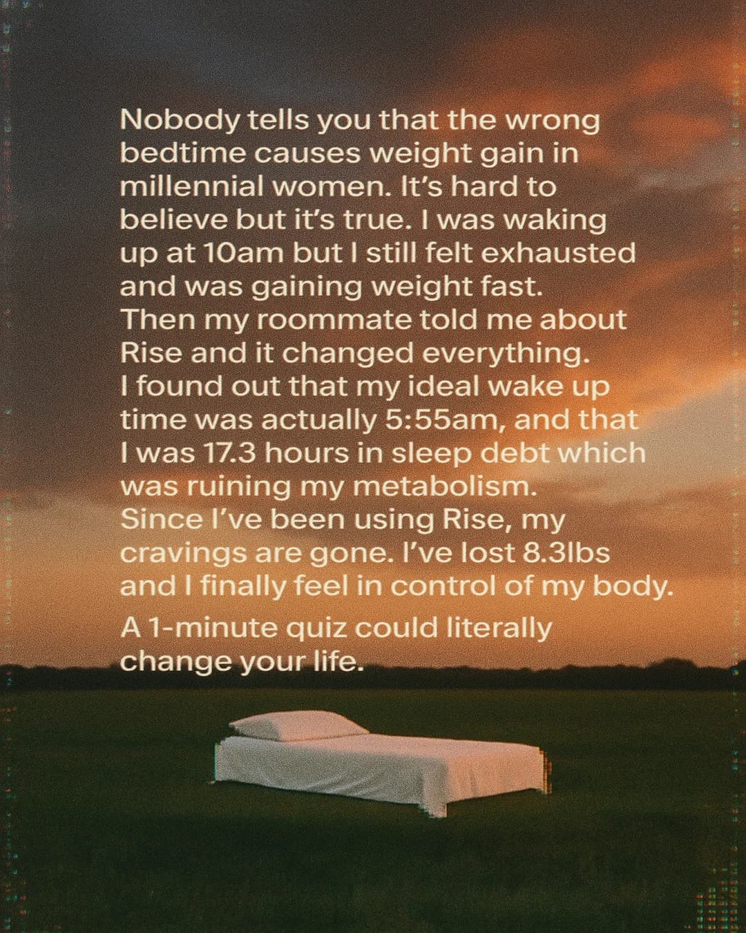 Rise App — Text-Heavy Storytelling Ad