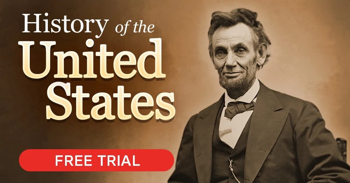 Abraham Lincoln — Historical Text & Image Split