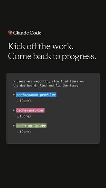 Anthropic Claude Code — Dark UI Mockup