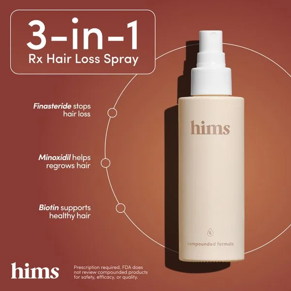 Hims 3-in-1 Spray — Feature Spotlight Layout