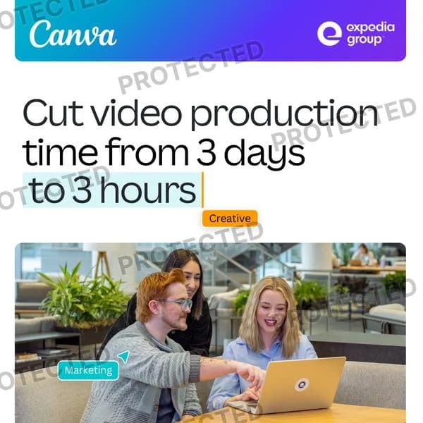 Canva & Expedia Group — Collaborative Office Scene