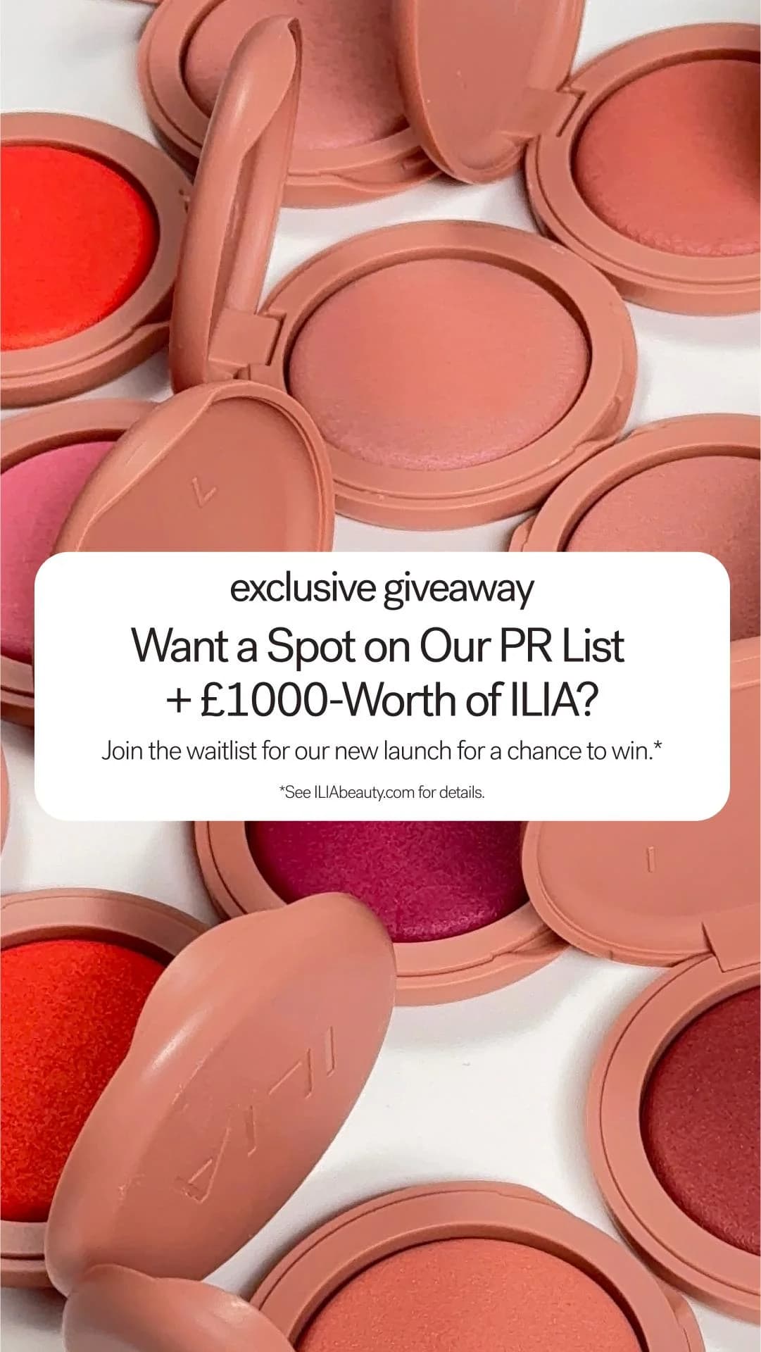 ILIA Beauty Blush — Vibrant Product Flat Lay