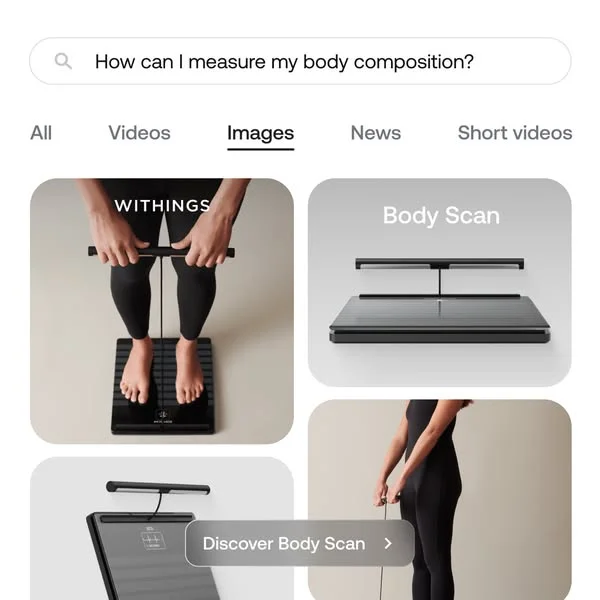 Withings Body Scan — Google Image Search Grid