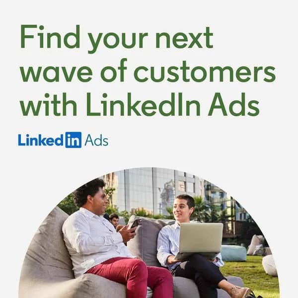 LinkedIn Ads — Text-Heavy Lifestyle Shot