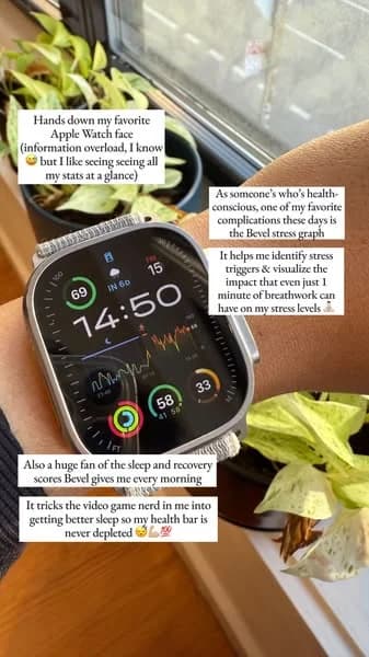 Bevel App — Apple Watch UI Testimonial