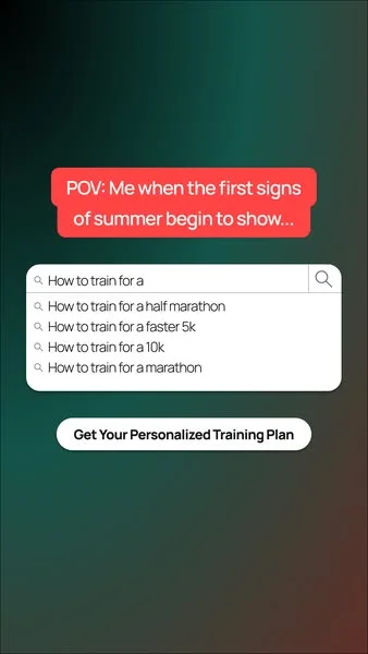 Runna — Relatable POV Search UI