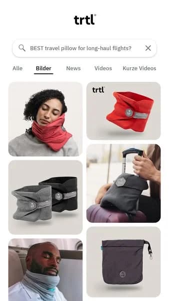 Trtl Travel Pillow — Google Image Search Mockup