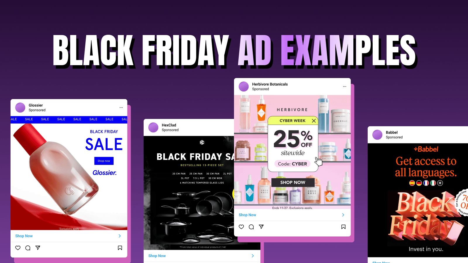 30 Black Friday ad examples from real brands, grouped by offer