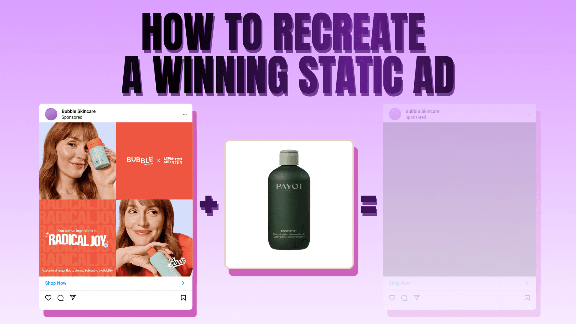 How to Recreate a Winning Static Ad With Your Own Product