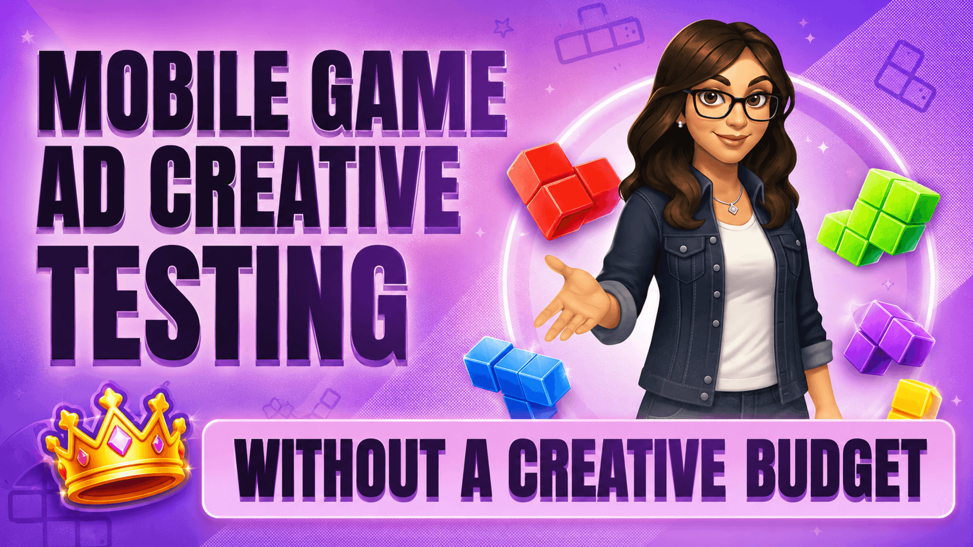 Mobile game ad creative testing without a creative budget
