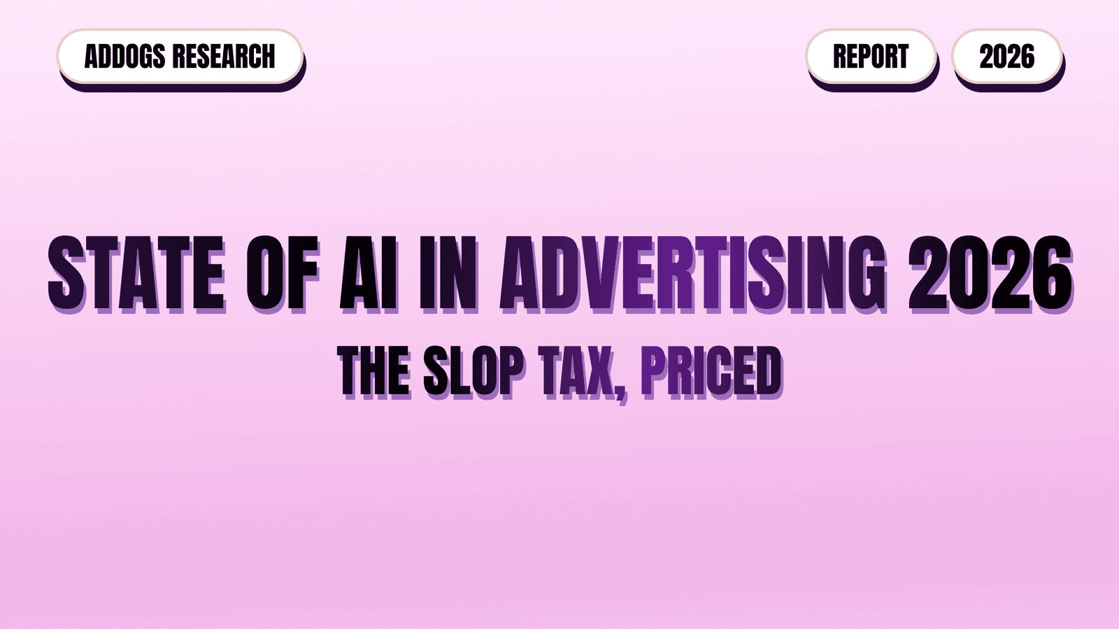 State of AI in advertising 2026: the slop tax, priced