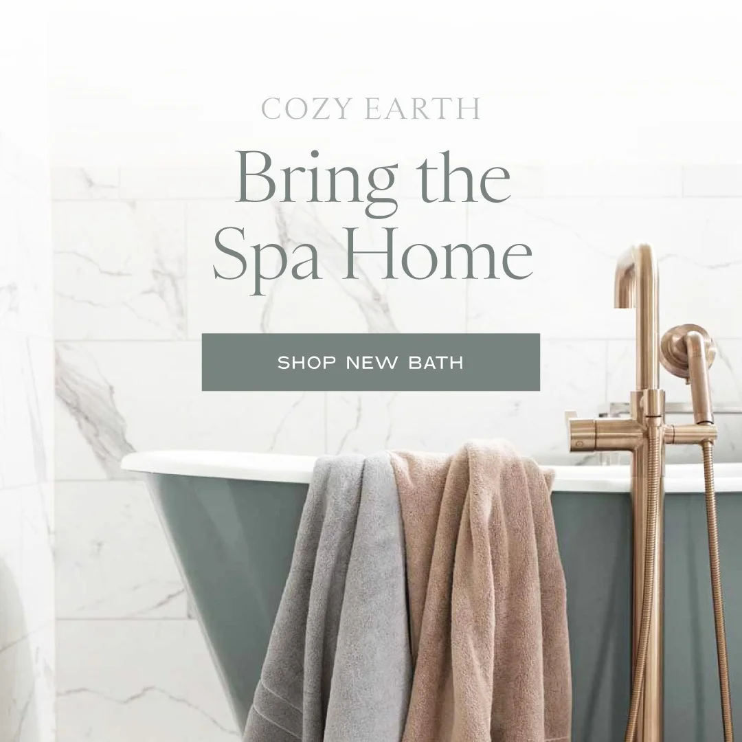 Cozy Earth Bath — Lifestyle Hero Shot