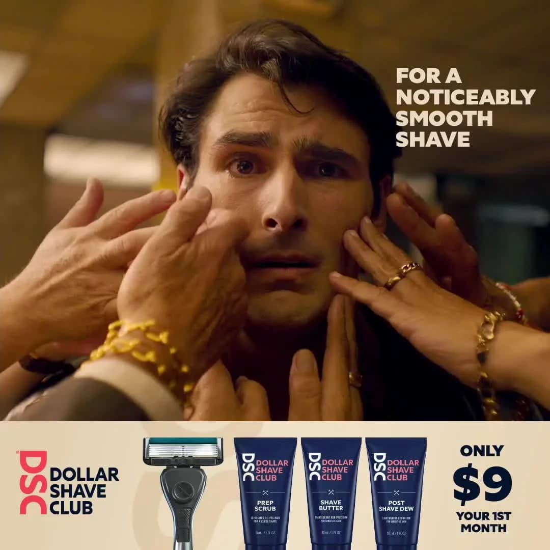 Dollar Shave Club — Humorous Split Screen Offer