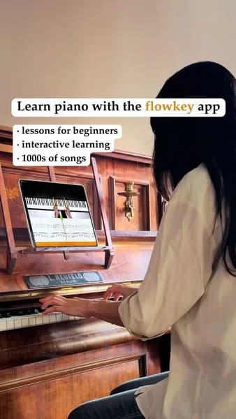 Flowkey Piano App — Immersive In-Use Lifestyle