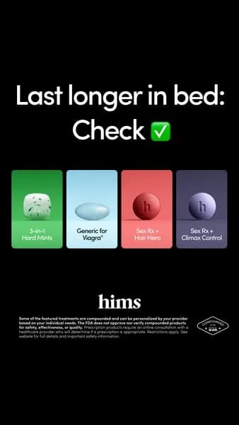 Hims — Sexual Health Product Grid - instagram ad example for Instagram