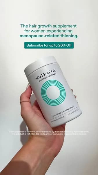 Nutrafol Women's Balance — Handheld Product Shot - supplement ad example for Instagram