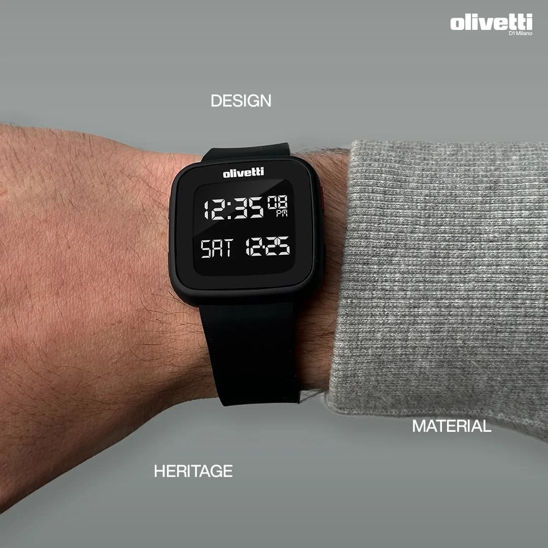Olivetti Digital Watch — Feature Spotlight Layout